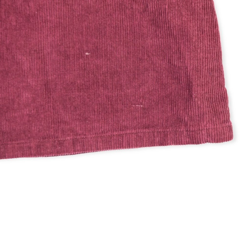 Altar'd State Skirt L Womens Front Zip Burgundy Corduroy Cotton Blend Holiday - Picture 5 of 10